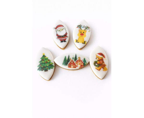 Maxi calissons décorés Noel ou Provence 30G