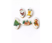 Maxi calissons décorés Noel ou Provence 30G